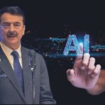 Chairman Senate Yousaf Raza Gillani delivering a speech at the AI Knowledge Session in the Senate of Pakistan, with EU Ambassador Dr. Riina Kionka and officials in attendance.