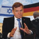 German Foreign Minister Johann Wadephul speaking at a press briefing, urging Iran to remain in the Nuclear Non-Proliferation Treaty (NPT).