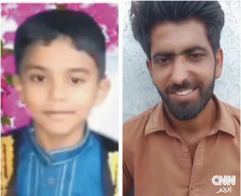 Police investigating at the crime scene in Wah Cantt where a rape-murder suspect was shot