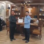 SSP Security Muhammad Sarfraz Virk presenting appreciation certificates and awards to Islamabad Police officers for their dedicated service.