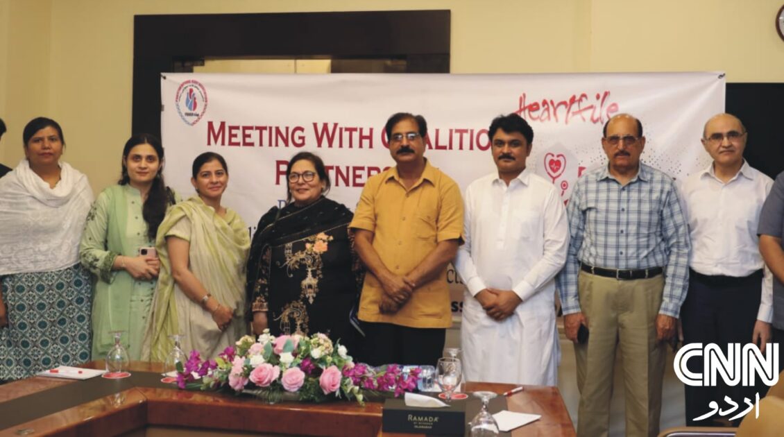 Health experts and civil society representatives speak at a joint press conference in Islamabad, demanding higher taxes on sugary drinks and ultra-processed foods to protect public health.