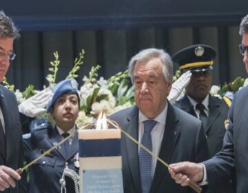 UN officials and family members gather in a solemn ceremony to honour 168 staff members who died in service during 2024, including 126 in Gaza.