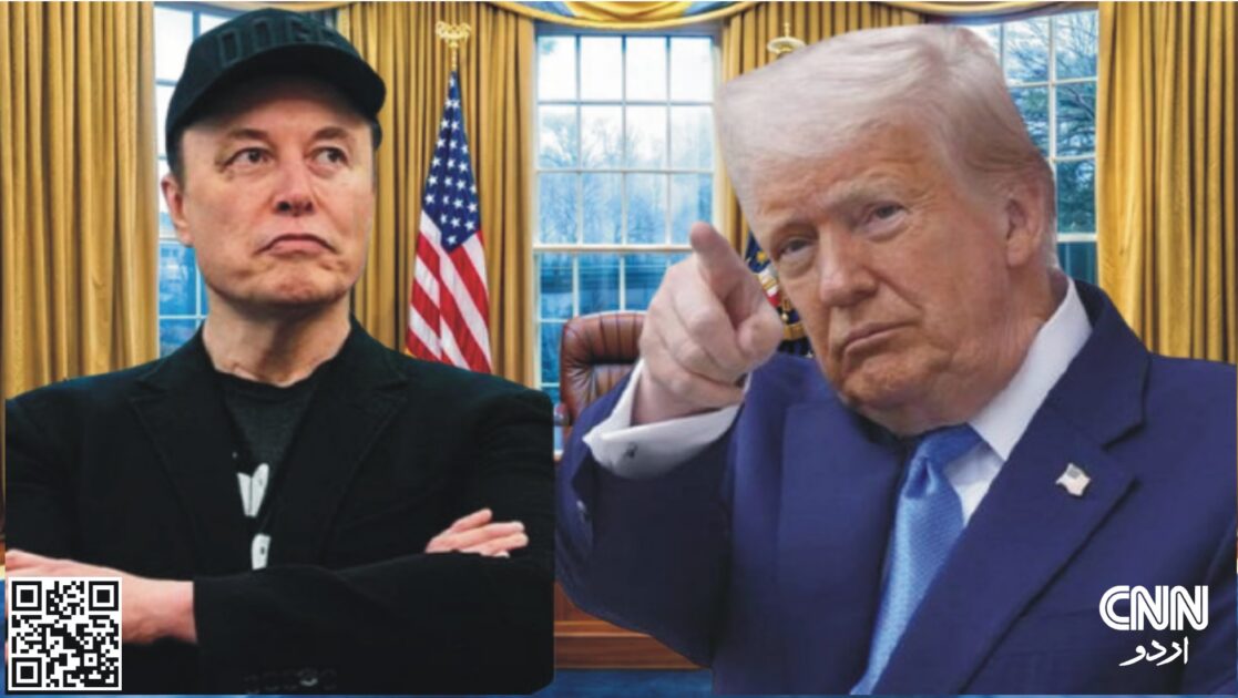 U.S. President Trump and Elon Musk in a political dispute over budget bill and DOGE agency